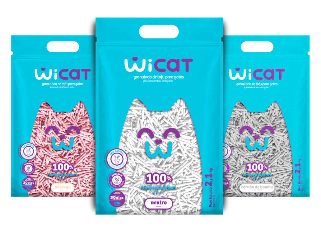 WiCat – Granulado sanitário a base de Tofu e 100% biodegradável